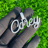 Custom COREY Letter Diamond iced out Pendant 14K Solid Gold - 2.7 CTW