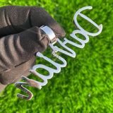 Customized DARRIAN Letter Diamond iced out Pendant - 4.06 CTW