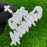 Custom God's Anointed Letter Hip-Hop Diamond Pendant -19.88 CTW