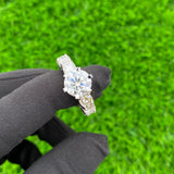 Diamond band 14k Solid Gold