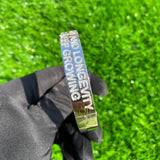 Men's Custom Diamond Letter Engraved Silver Bracelet