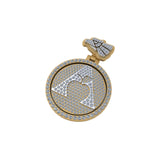 Custom Letter Diamond Pendant 14K Solid Gold - 5.24 CTW