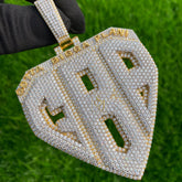 Custom Letter GBP Diamond Pendant - 17.87 CTW