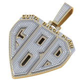 Custom Letter GBP Diamond Pendant - 17.87 CTW