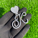 Custom Letter "K" Diamond Pendant - 4.71 CTW