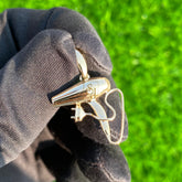 Fancy 14K Gold Premium Hair Dryer Pendant for Women