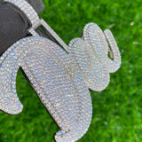 Custom "DEE" Letter Diamond Pendant - 12.18 CTW