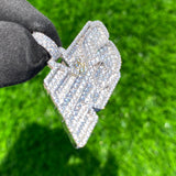 Custom NS Bling Pendant 14k solid Gold - 3.68 CTW