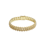 10MM Men's Natural VVS Diamond Cuban Link Bracelet