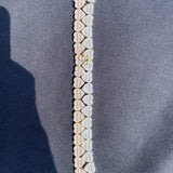 Luxury 10MM VVS Baguette Heart Tennis Bracelet: Unisex Diamond Elegance