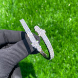 Men's Baguette VVS Diamond Cuban Link Bracelet