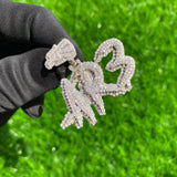 Custom "AR3" Letter Diamond Pendant - 3.11 CTW