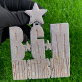 Custom Letter BGM Diamond Pendant - 41.76 CTW