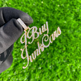 Custom JUNK CARS Letter Diamond iced out Pendant - 2.04 CTW