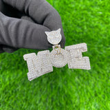 Custom MOE Letter Diamond Pendant - 4.4 CTW
