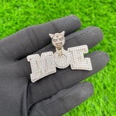 Custom MOE Letter Diamond Pendant - 4.4 CTW