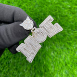 Custom MOE Letter Diamond Pendant - 4.4 CTW