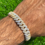 15.5MM Cuban Link Diamond Bracelet