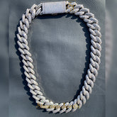 Classy 18MM Icy Baguette Hip Hop Cuban Link Chain for Men