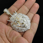 Men's VVS LION Diamond Pendant - 4.50 CTW