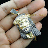 Exclusive VVS Diamond Jesus Head Pendant Religious Jewelry for Men - 1.1 CTW
