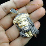 Exclusive VVS Diamond Jesus Head Pendant Religious Jewelry for Men - 1.1 CTW