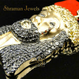 Exclusive VVS Diamond Jesus Head Pendant Religious Jewelry for Men - 1.1 CTW