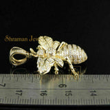 Insect Diamond Pendant 10k Solid Gold - 1.29 CTW