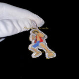 Anime Pendant | Monkey D Luffy VVS Diamond Pendant - 2.15 CTW