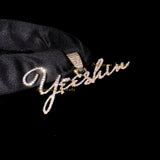 Custom Letter 10K Solid Gold Diamond Pendant - 1.12 CTW