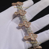 Men's VVS Natural Diamond CROSS Bracelet