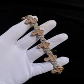 Men's VVS Natural Diamond CROSS Bracelet