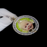 Photo Pendant Necklace | Diamond Pendant - 4.33 CTW