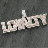 Custom Two Tone Letter Diamond Pendant - 3.55 CTW