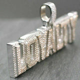 Custom Two Tone Letter Diamond Pendant - 3.55 CTW