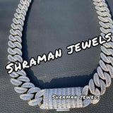 18MM Iced Out Baguette Diamond Cuban Link Chain for Men