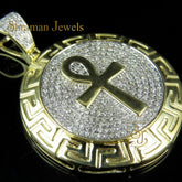 Egyptian ANKH CROSS Moissanite Pendant - 2.13 CTW