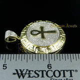 Egyptian ANKH CROSS Moissanite Pendant - 2.13 CTW