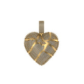 Heart shaped Diamond Pendant 14k Solid Gold - 2.57 CTW