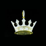 Men's Crown Pendant 14K Solid Gold - 1.11 CTW