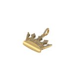 Men's Crown Pendant 14K Solid Gold - 1.11 CTW