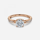 Eagle Claw Round Diamond Engagement Ring