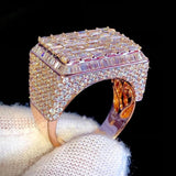 Baguette Diamond Ring 14k Solid Gold