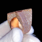 Star 14k solid gold Diamond Men’s Ring