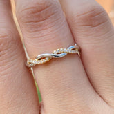 Women Dainty Diamond Ring