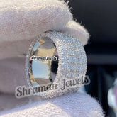 Unisex Engagement Diamond Ring 14k Solid Gold