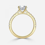 Round Diamond Micro Pave Setting Ring