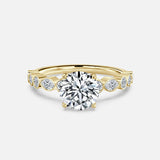 Light and Lustrous Engagement Ring