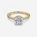Elegant Round Cut Engagement Ring