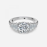 Seven Stone Round cut Engagement Ring